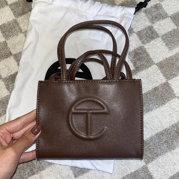 Small Chocolate Telfar Bag - Picture 3 of 4